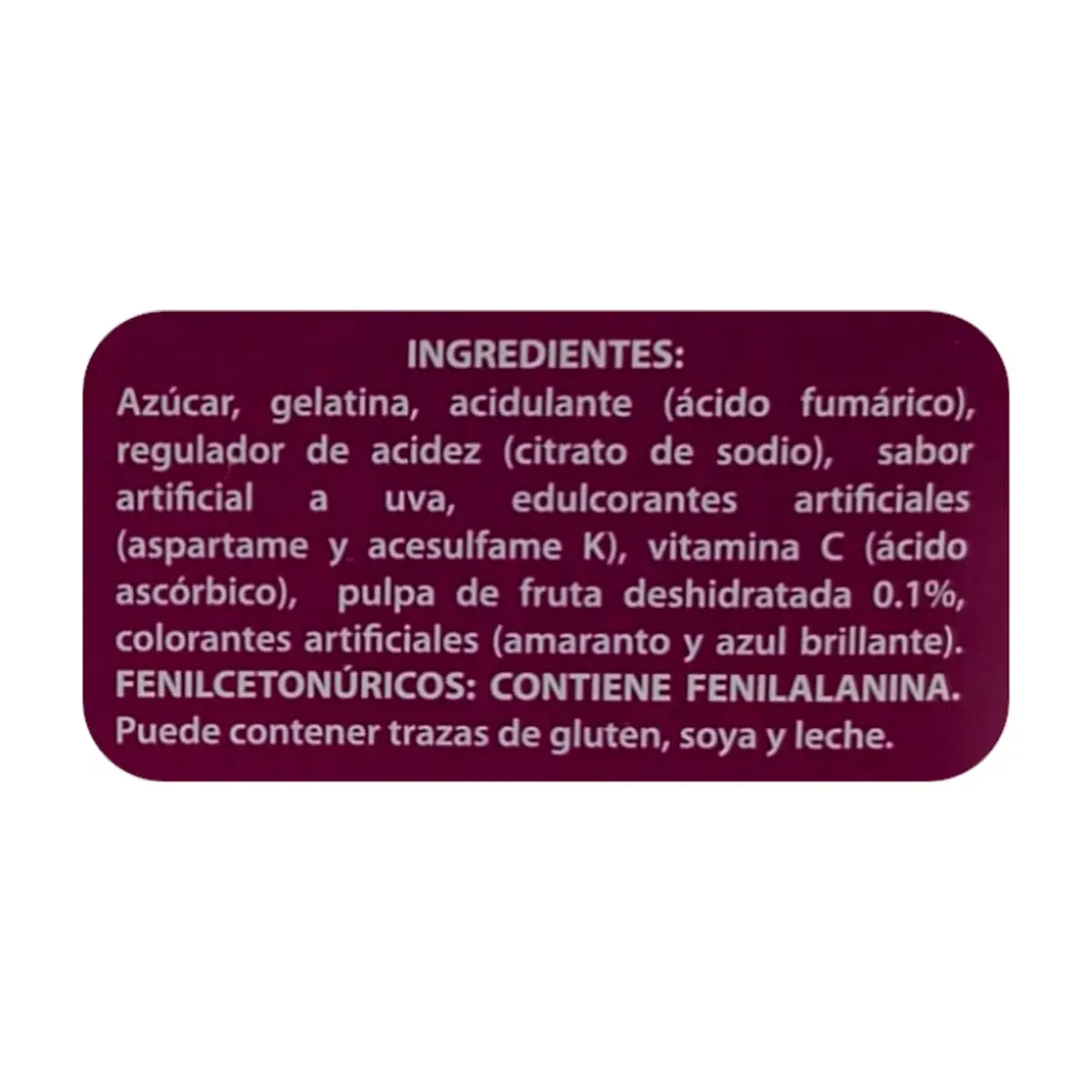 Gelatina sabor uva Boom (40 g / 1.41 oz) - Miniatura 3