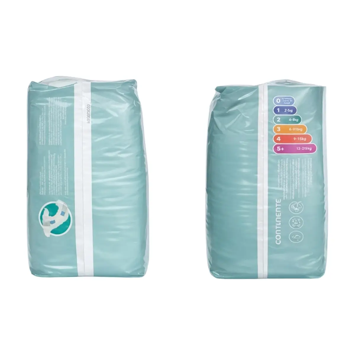 Pañales para bebés Tamaño 1, 2-5 kg, Continente do bebé (28 U) - Thumbnail 3
