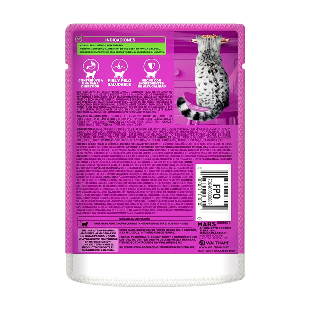 Alimento para gato adulto filetes de res Whiskas (85 g / 3 oz) - Thumbnail 4