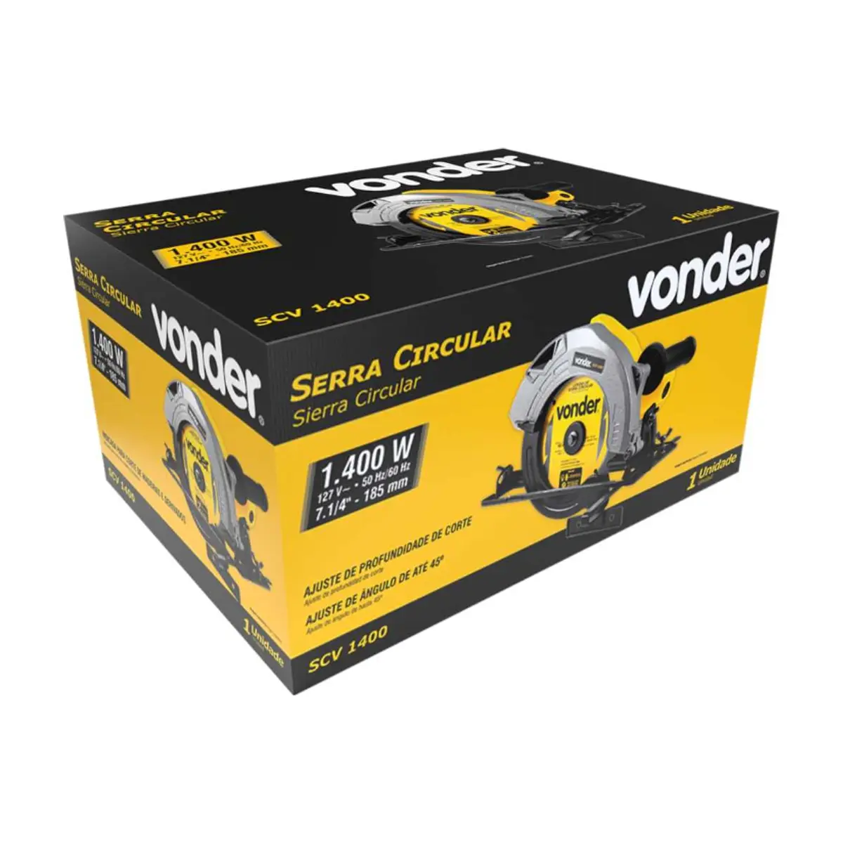 Sierra circular de 7.1/4" 127 V Vonder SCV1400 - Thumbnail 3