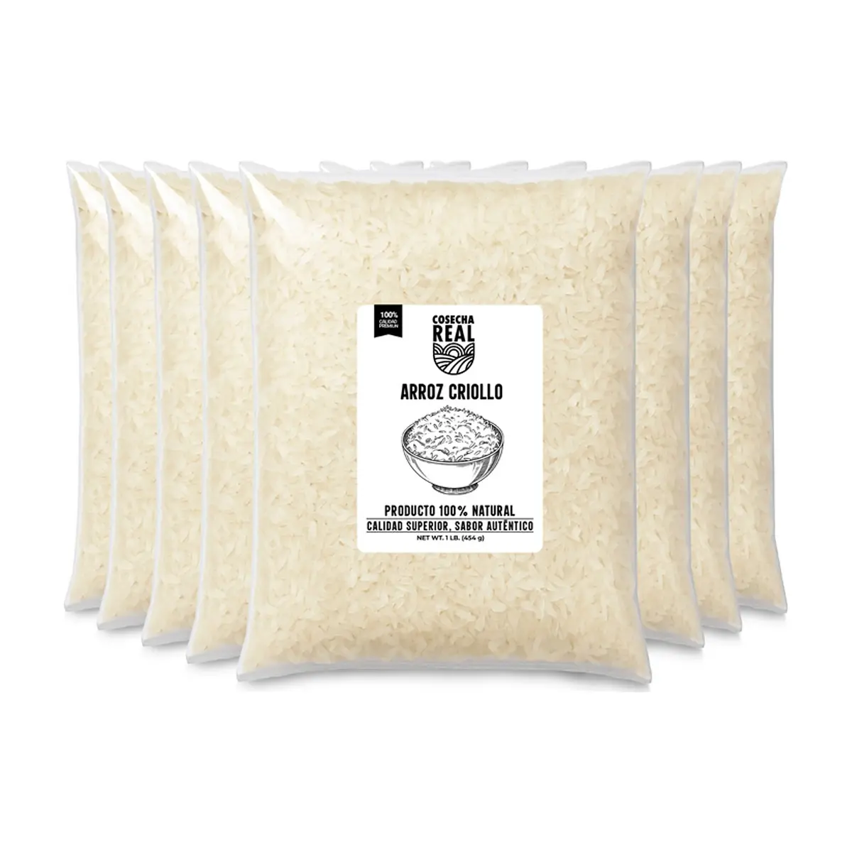 Arroz criollo Cosecha Real (8 x 454 g / 1 lb)
