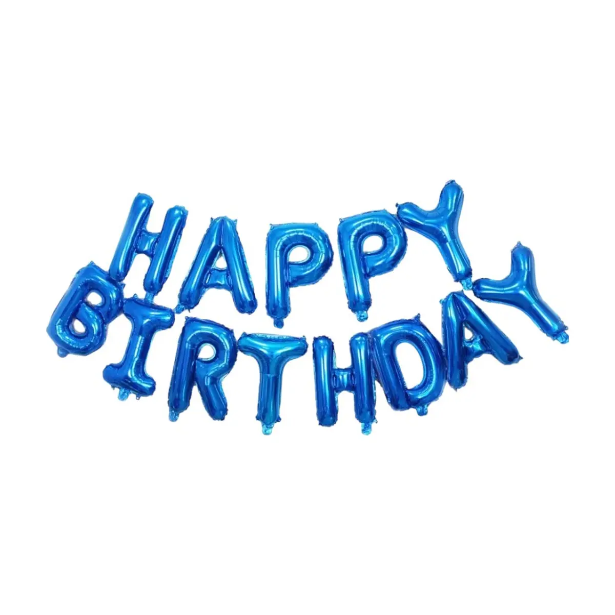 Cartel de Happy Birthday color azul oscuro Ballon (16 pulgadas)