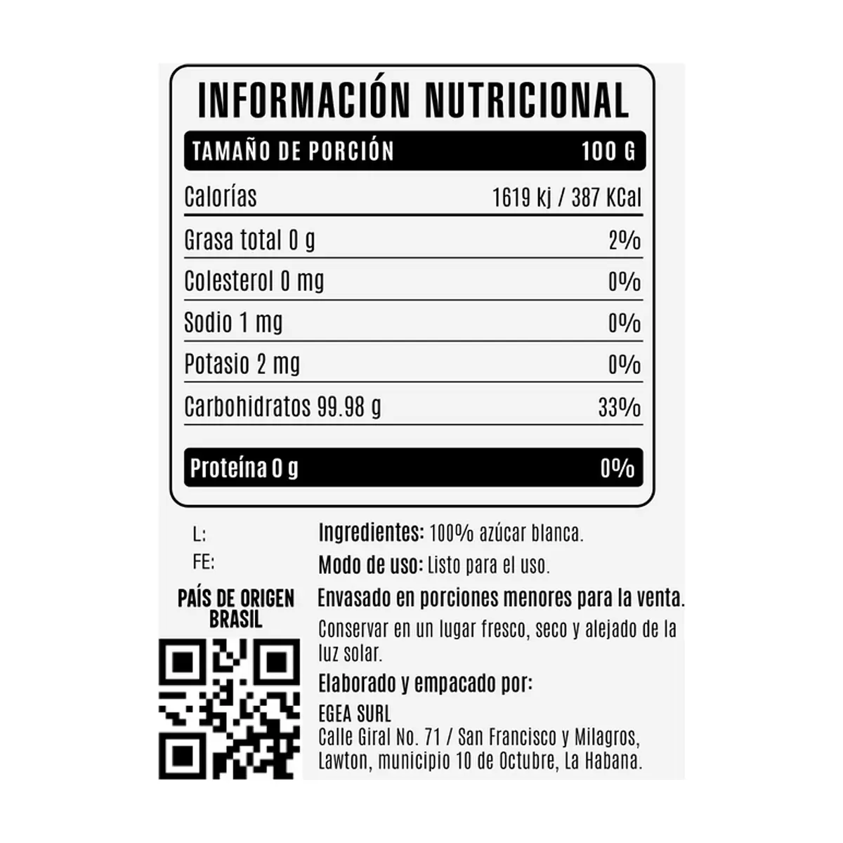 Azúcar blanca EGEA (4.54 kg / 10 lb) - Thumbnail 4