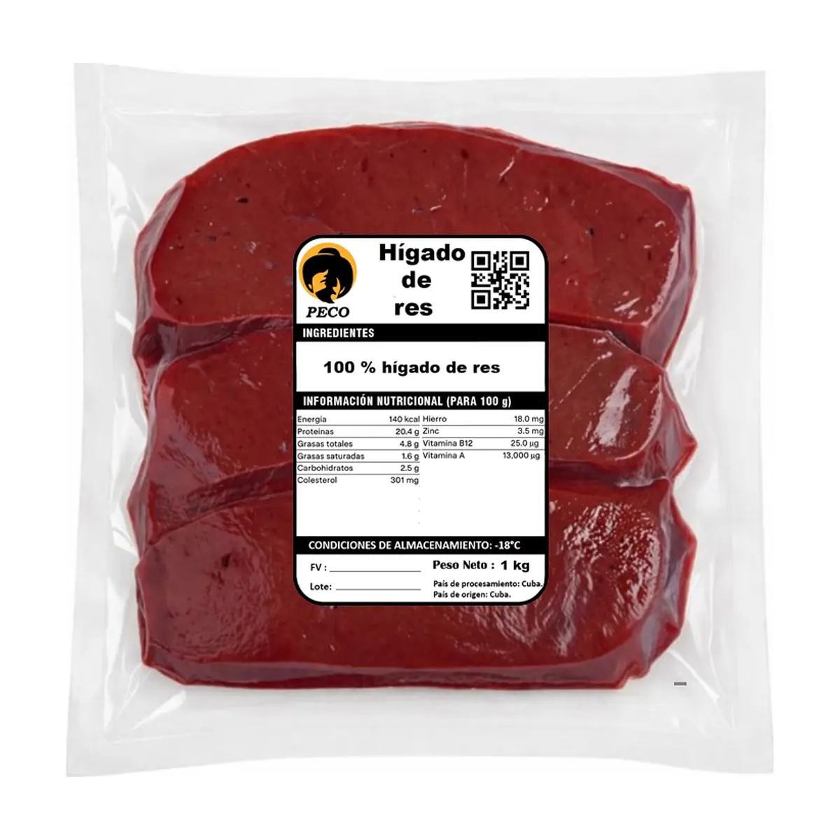 Hígado de res Peco (1 kg / 2.2 lb) - Thumbnail 2