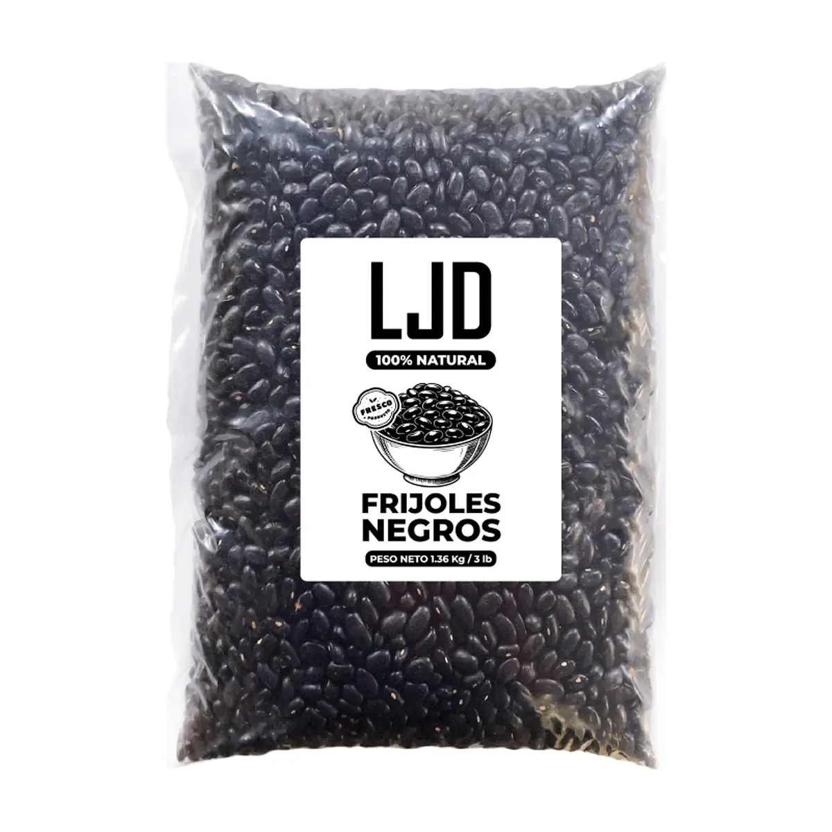 Frijoles negros LJD (1.36 kg / 3 lb)