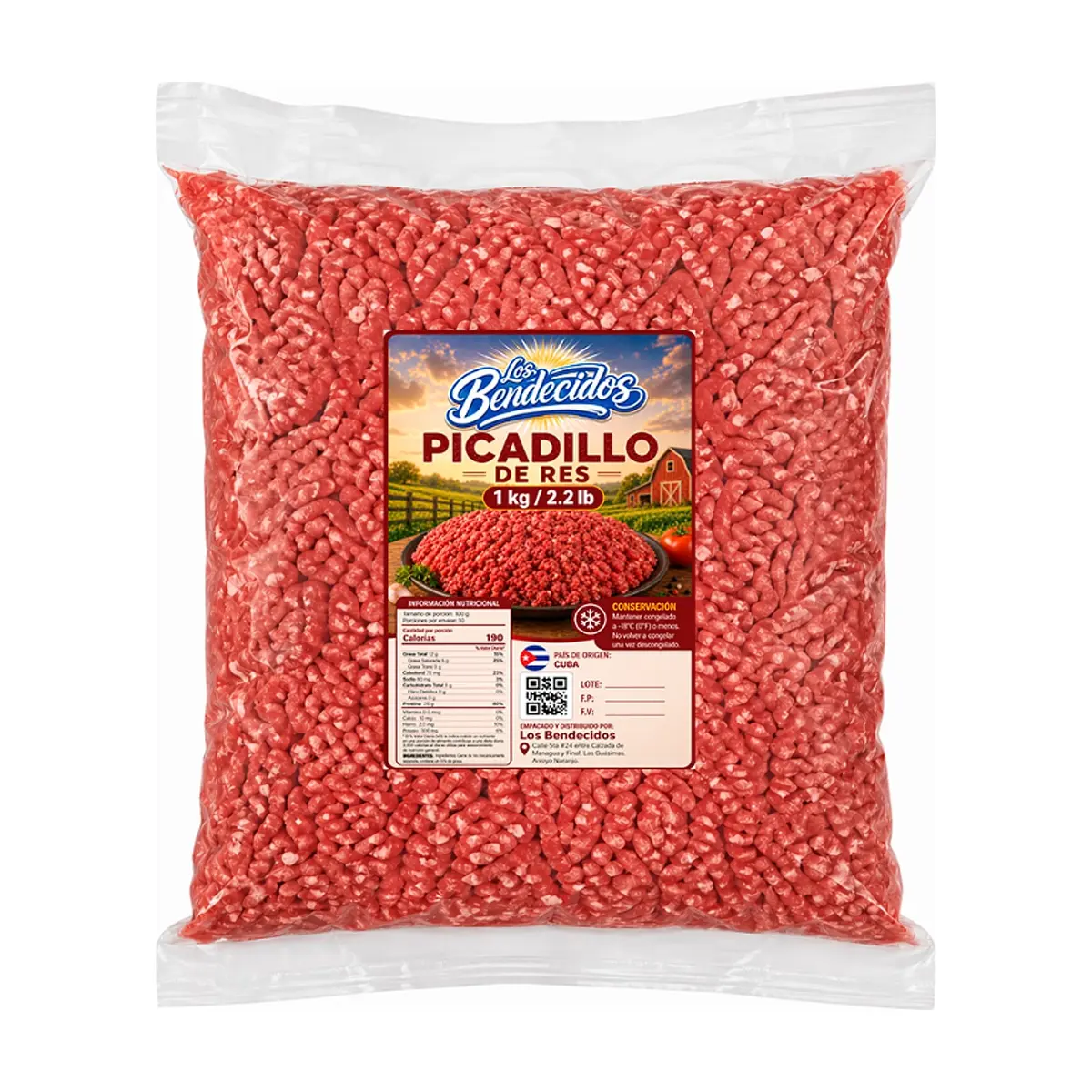 Picadillo de res Los Bendecidos (1 kg / 2.2 lb)