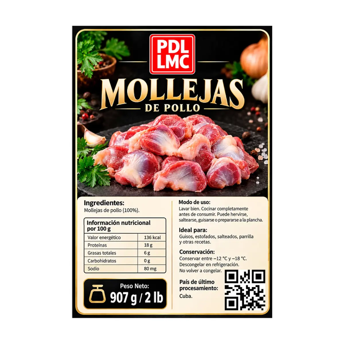 Mollejas de pollo PDL LMC (907 g / 2 lb) - Thumbnail 4