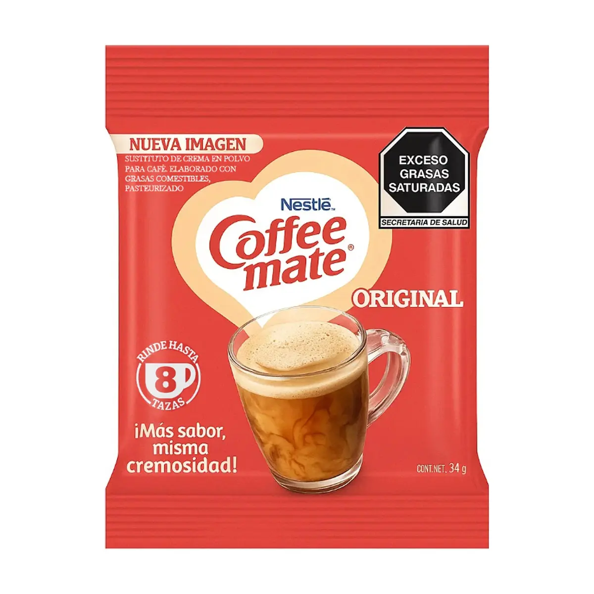 Sustituto de crema en polvo para café Coffee Mate Nestlé (34 g / 1.2 oz)