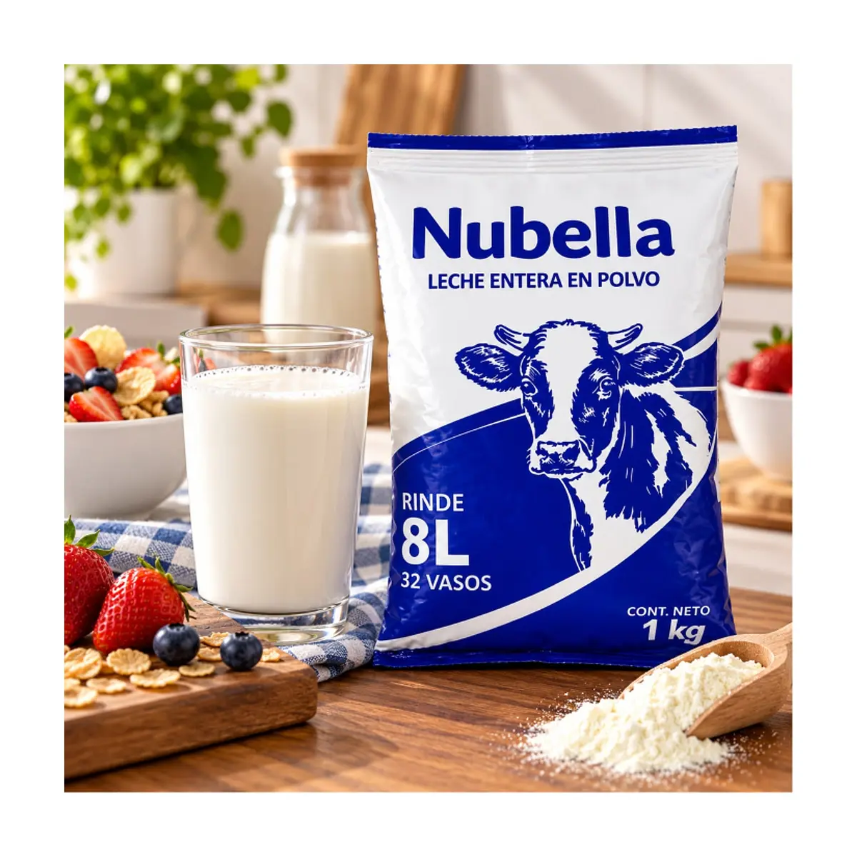 Leche en polvo entera Nubella (1 kg / 2.2 lb) - Thumbnail 5
