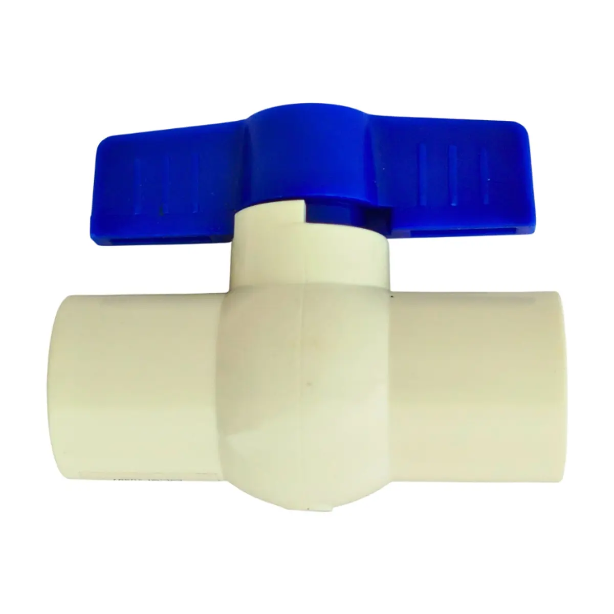 Llave de paso PVC con manija azul - 1/2 pulgada - Griven