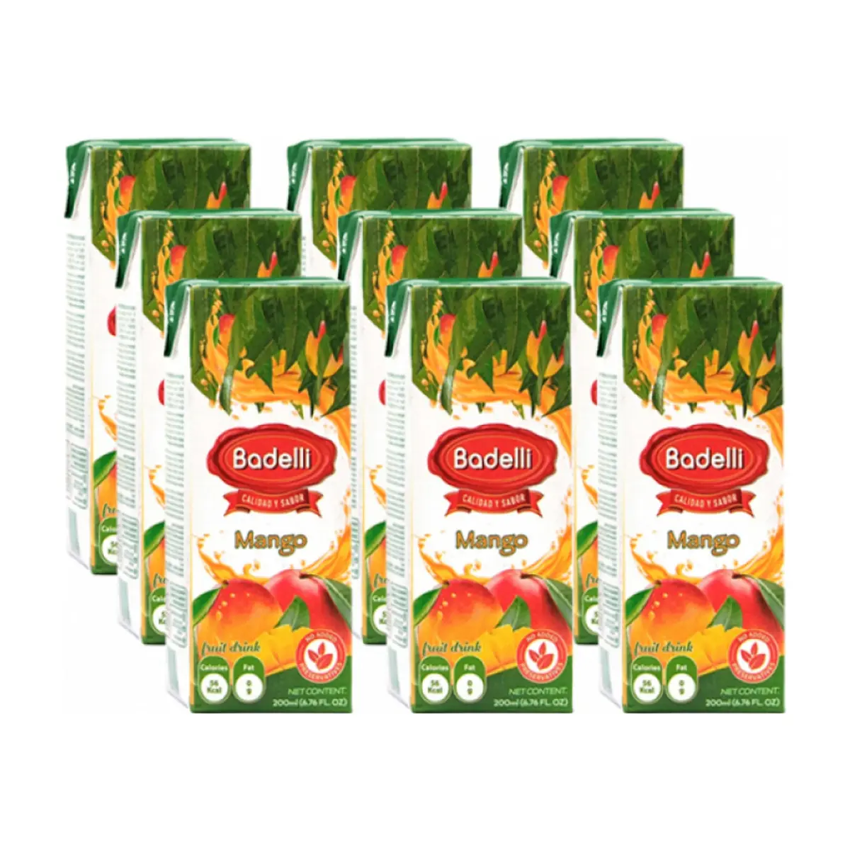 Jugo de mango Badelli (9 x 200 ml / 6.76 oz fl)