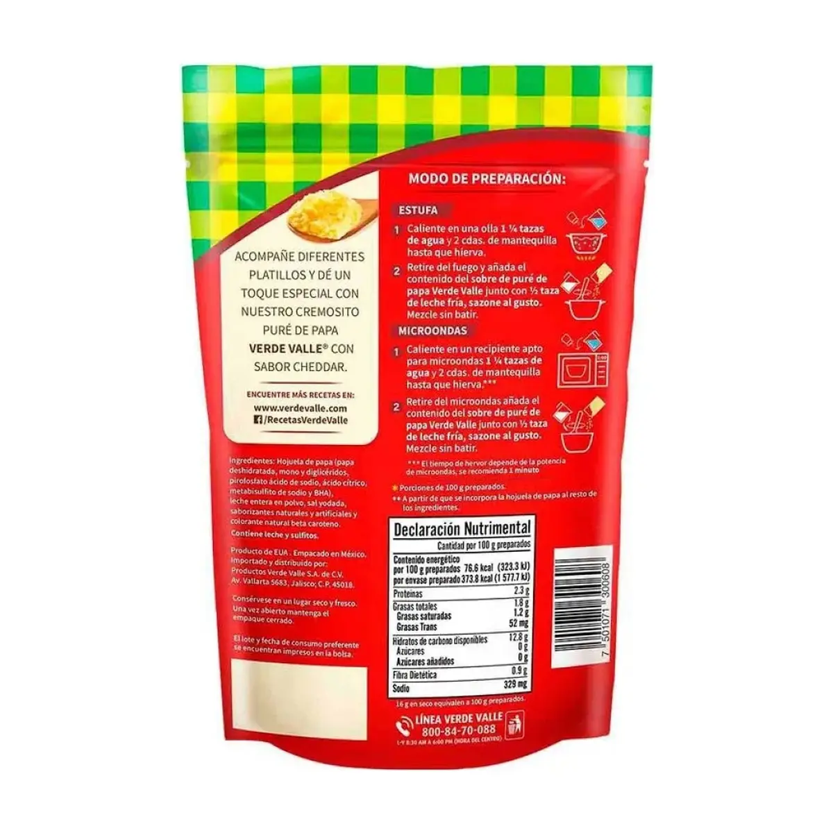 Pure de papá con sabor a queso Verde Valle (80 g / 2.82 oz) - Thumbnail 3