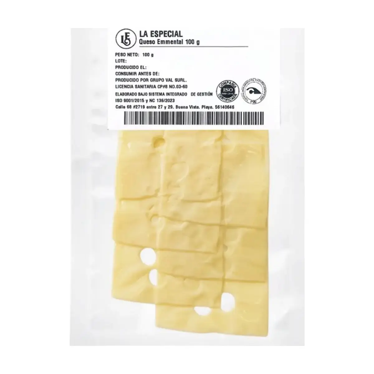 Queso Emmental lasqueado La Especial (100 g / 3.5 oz)