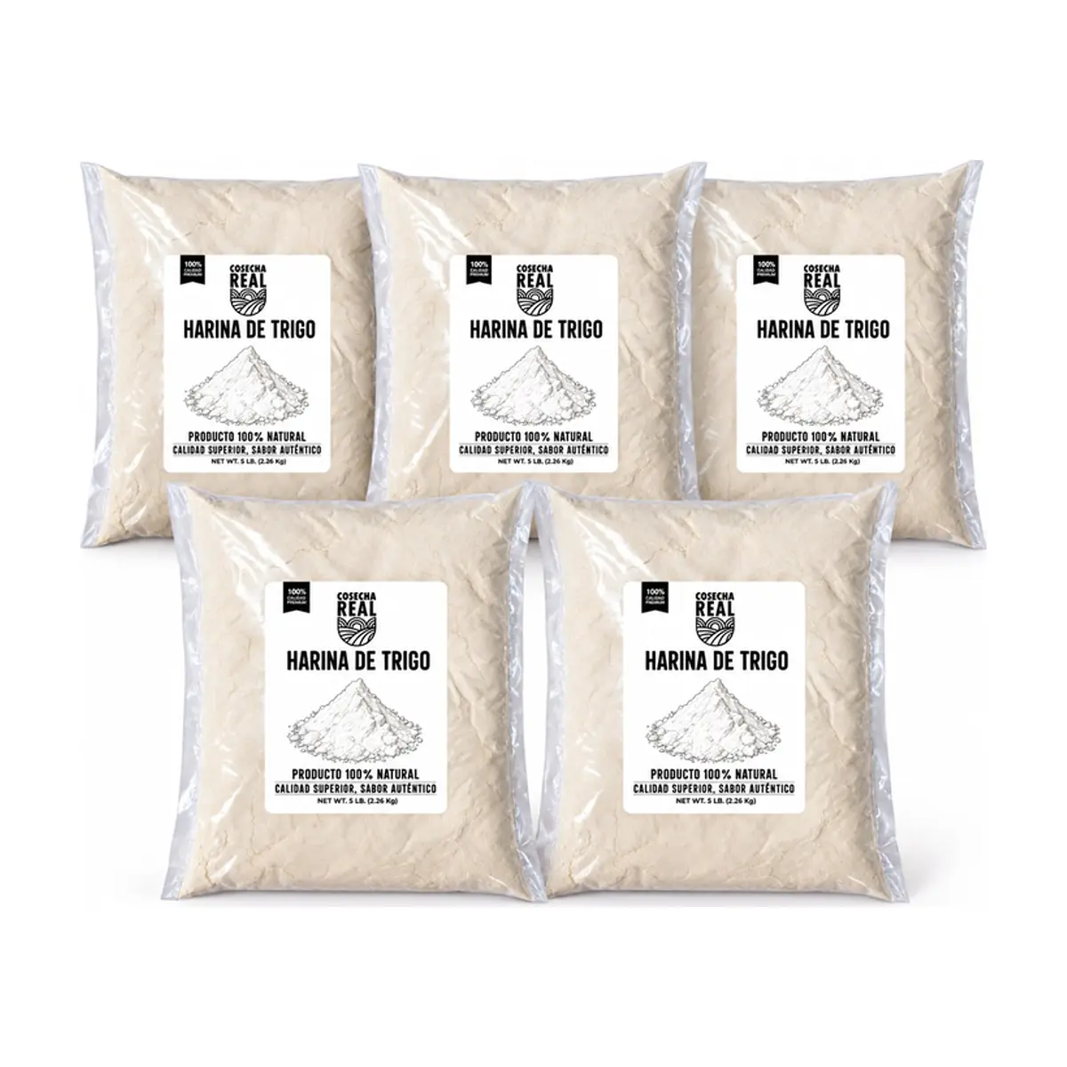 Harina de trigo Cosecha Real (5 x 2.26 kg / 5 lb)