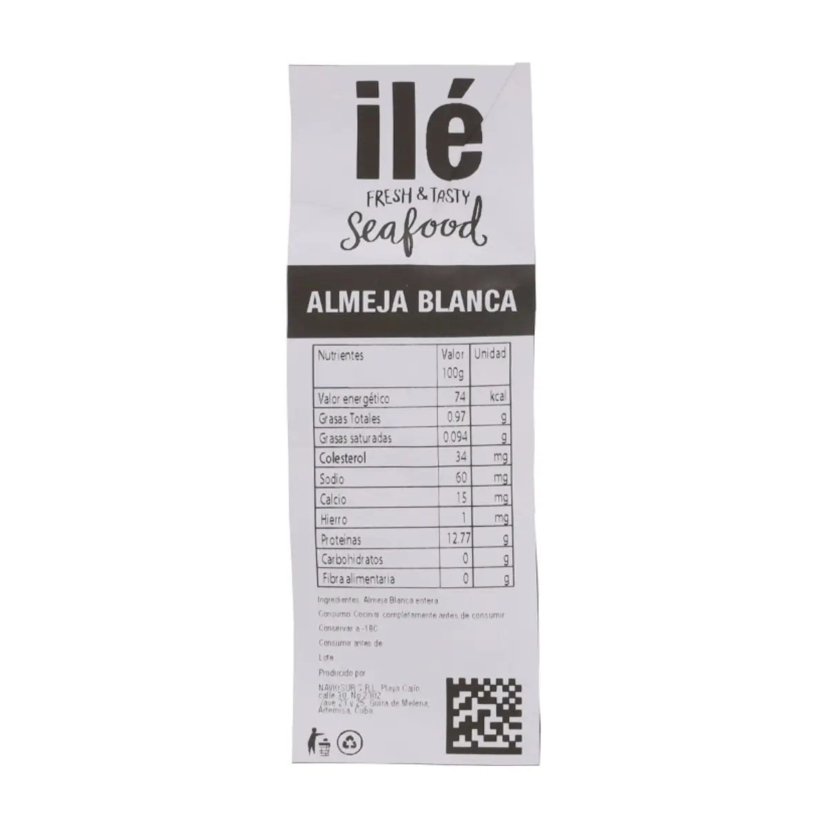 Almeja blanca Ilé (1 kg / 2.2 lb) - Miniatura 3