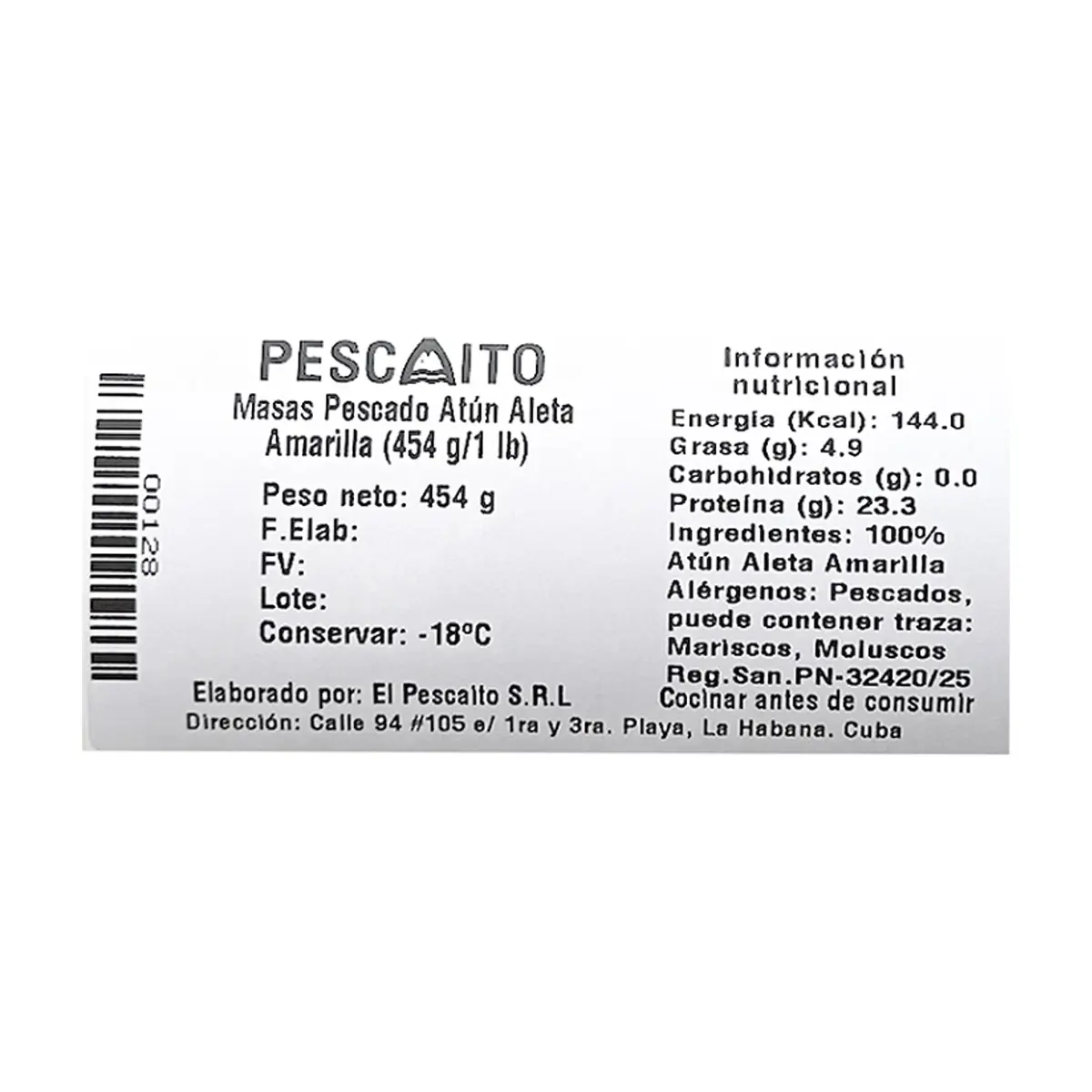 Masas de atún aleta amarilla Pescaito (454 g / 1 lb) - Miniatura 4