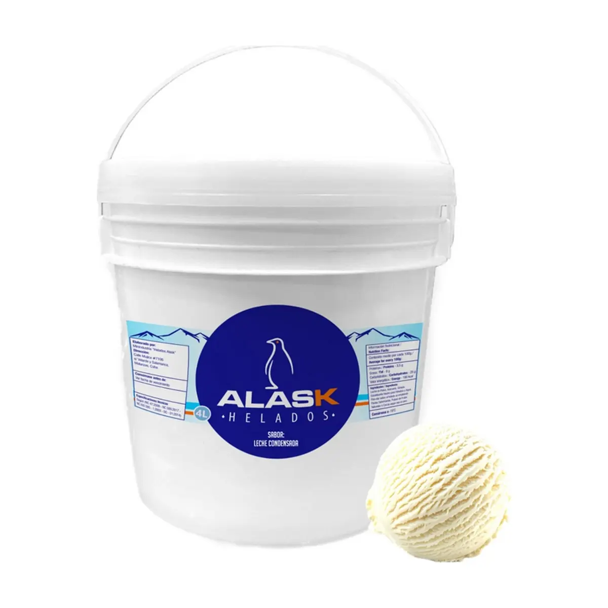 Helado de leche condensada Alask (4 L)