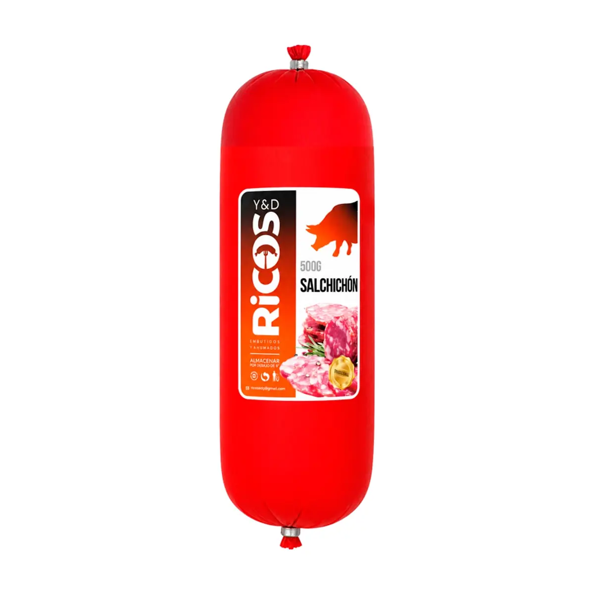 Salchichón Tradicional Y&D Ricos (500 g / 1.1 lb)