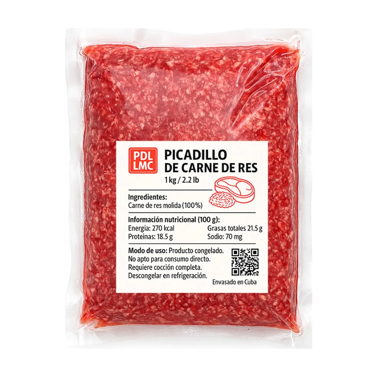 Picadillo de res PDL LMC (1 kg / 2.2 lb) - Thumbnail 2