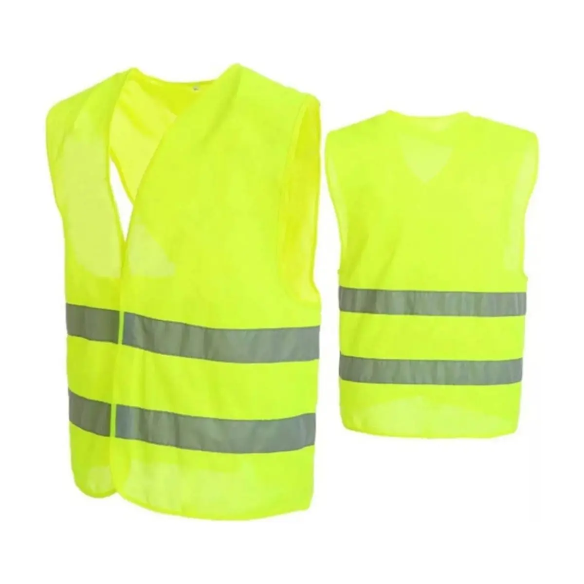 Chaleco reflectivo de emergencia verde Gutza (Talla: XL) - Thumbnail 3