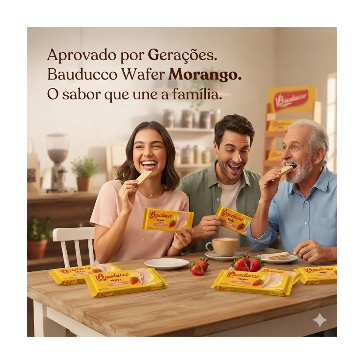 Sorbetos rellenos con crema sabor a fresa Bauducco (3 x 70 g / 2.46 oz) - Miniatura 4