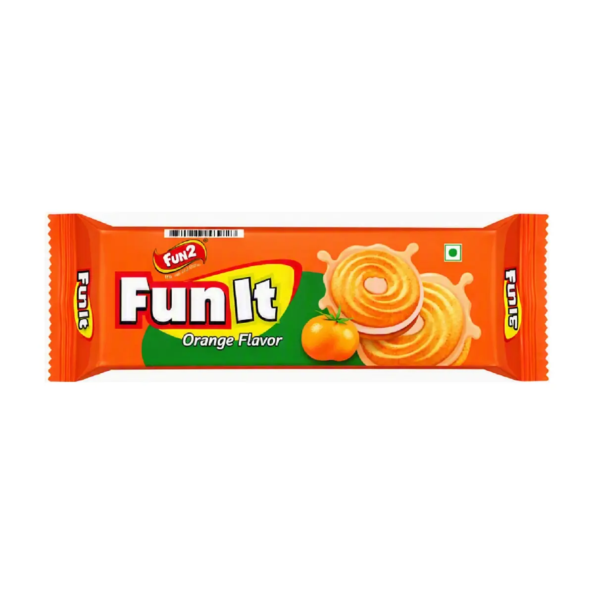 Galleta de crema con sabor a naranja Fun It Fun2 (36 g / 1.27 oz)