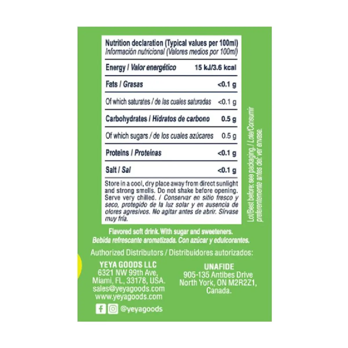Refresco gaseado de limón YEYA (3 x 1.5 L / 50.7 fl oz) - Thumbnail 3