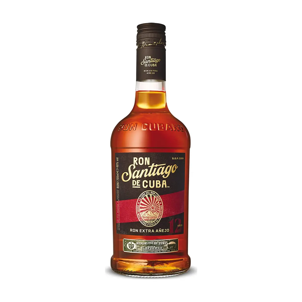 Ron Extra Añejo 12 años Santiago de Cuba (700 ml)