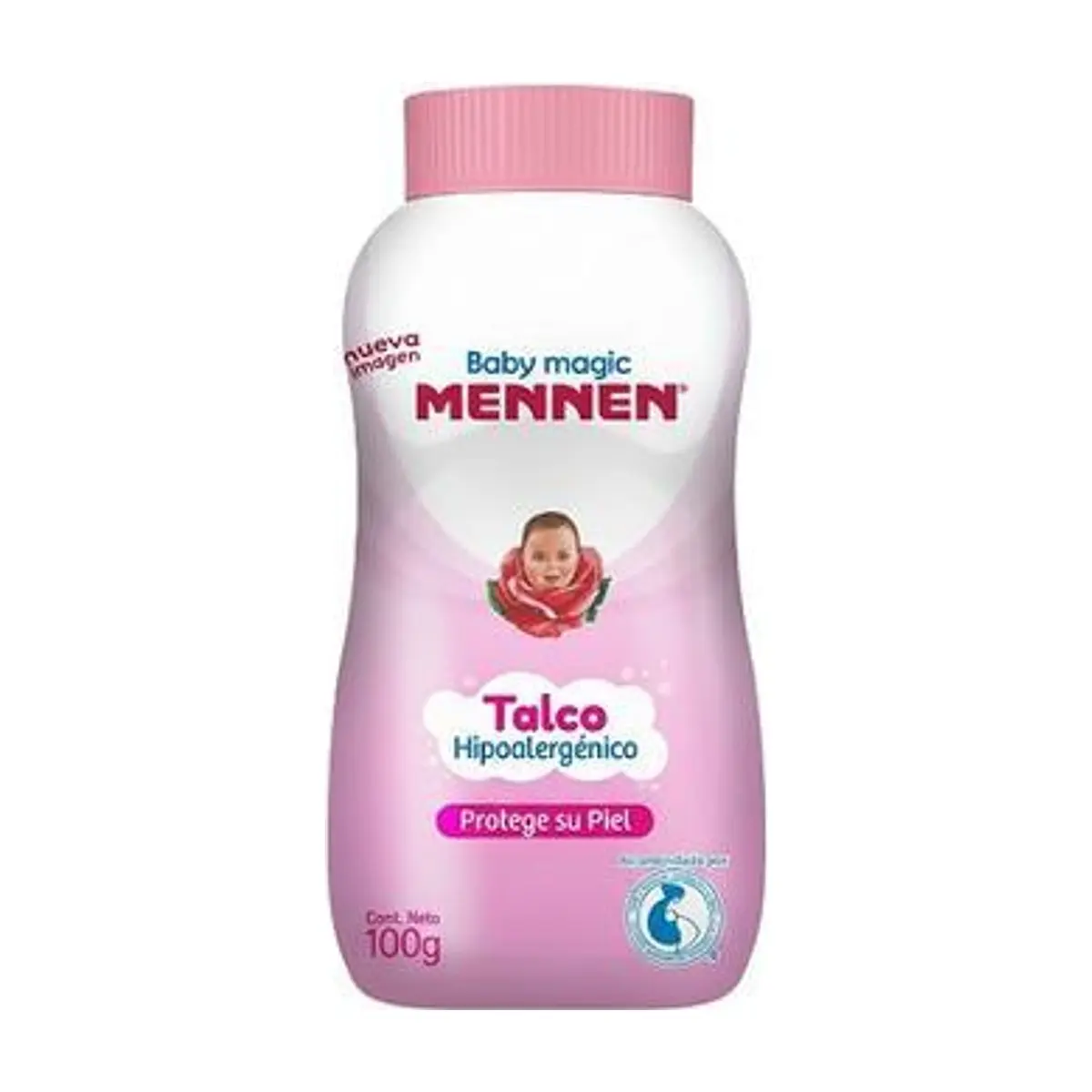 Talco para Bebé Magic Rosa (100 gr) MENNEN