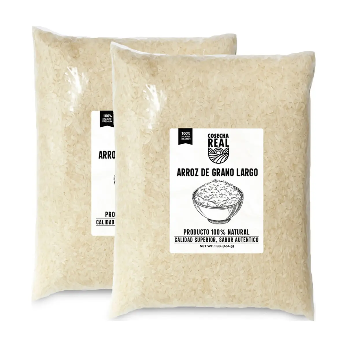Arroz de grano largo Cosecha Real (2 x 454 g / 1 lb)