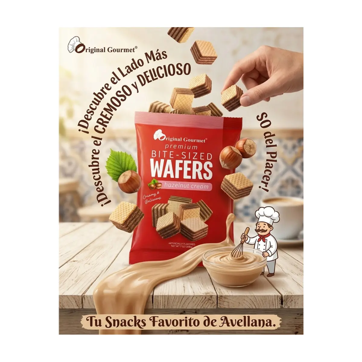 Sorbetos rellenos con crema de avellanas Original Gourmet (200 g / 7.05 oz) - Thumbnail 4