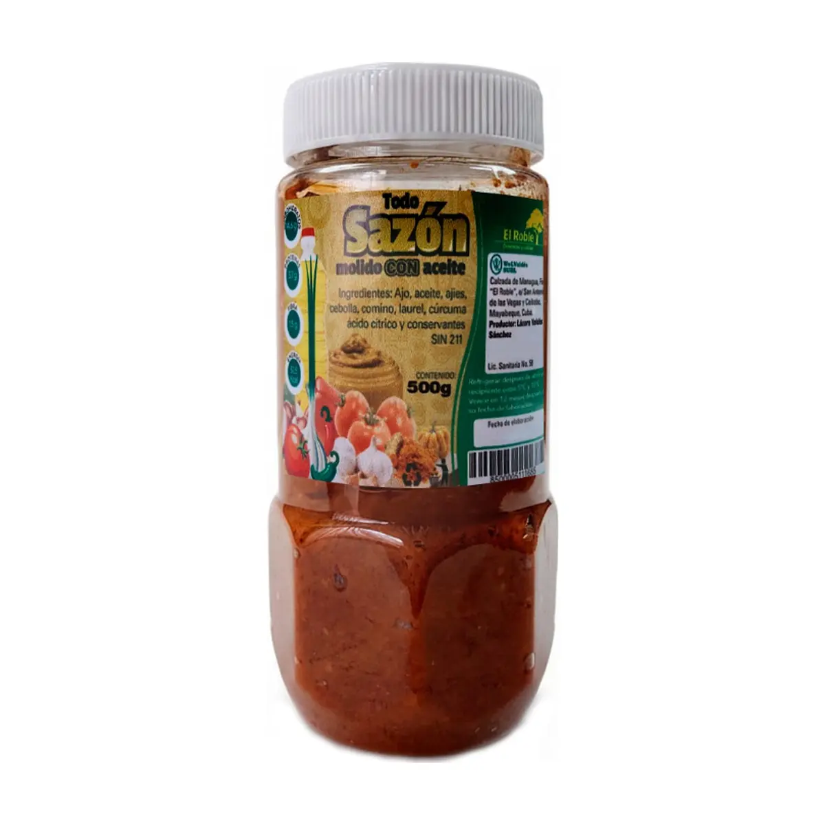 Todo sazón molido con aceite El Roble (500 g / 1.1 lb) - Miniatura 1