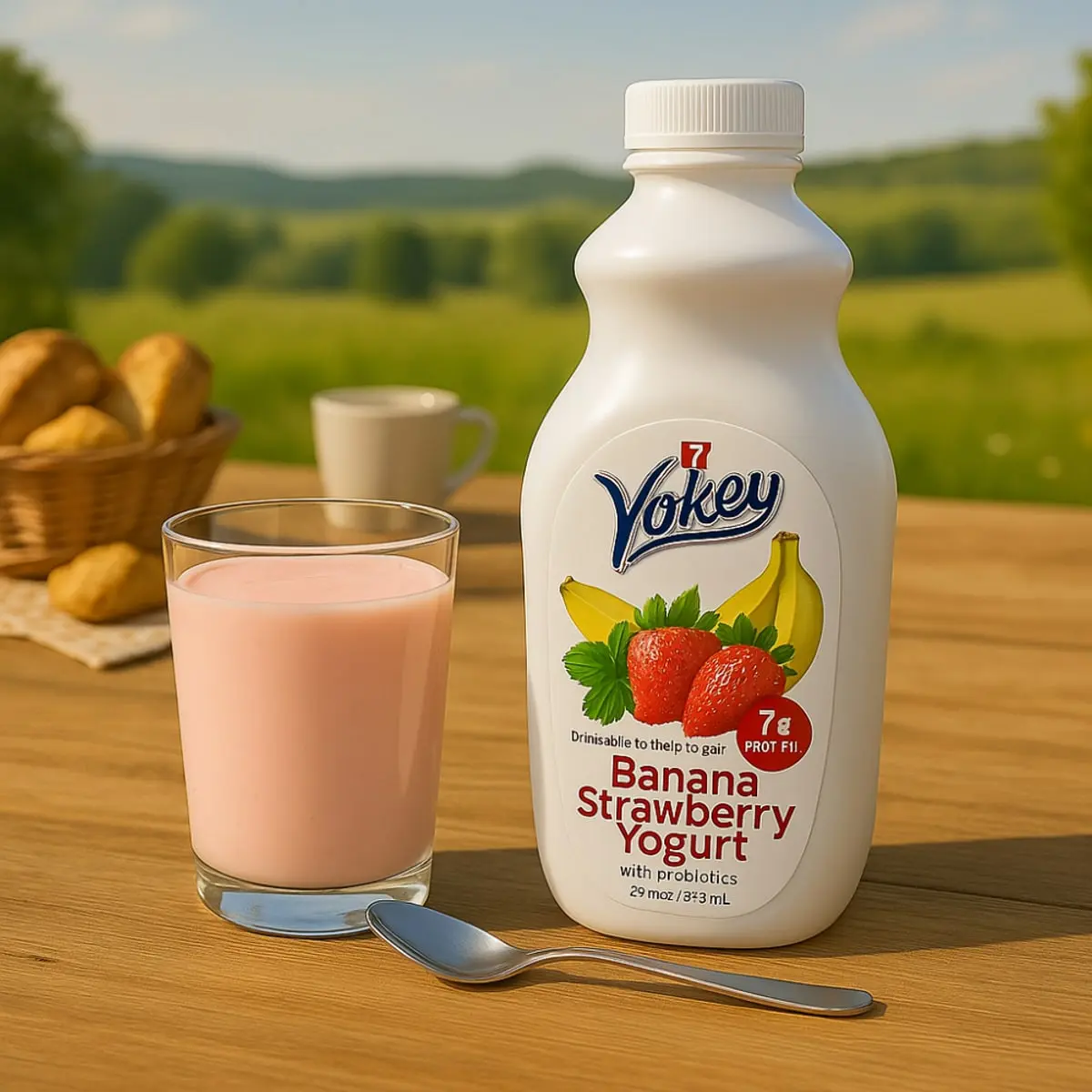 Yogurt de plátano y fresa con probióticos Yokey (1.54 L) - Miniatura 5