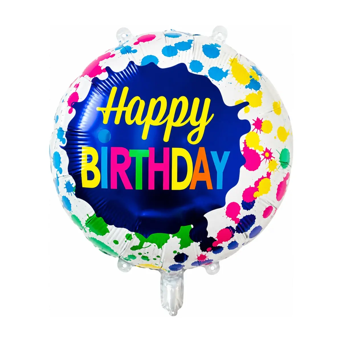 Globo Happy Birthday diseño con splash 18" Balloon