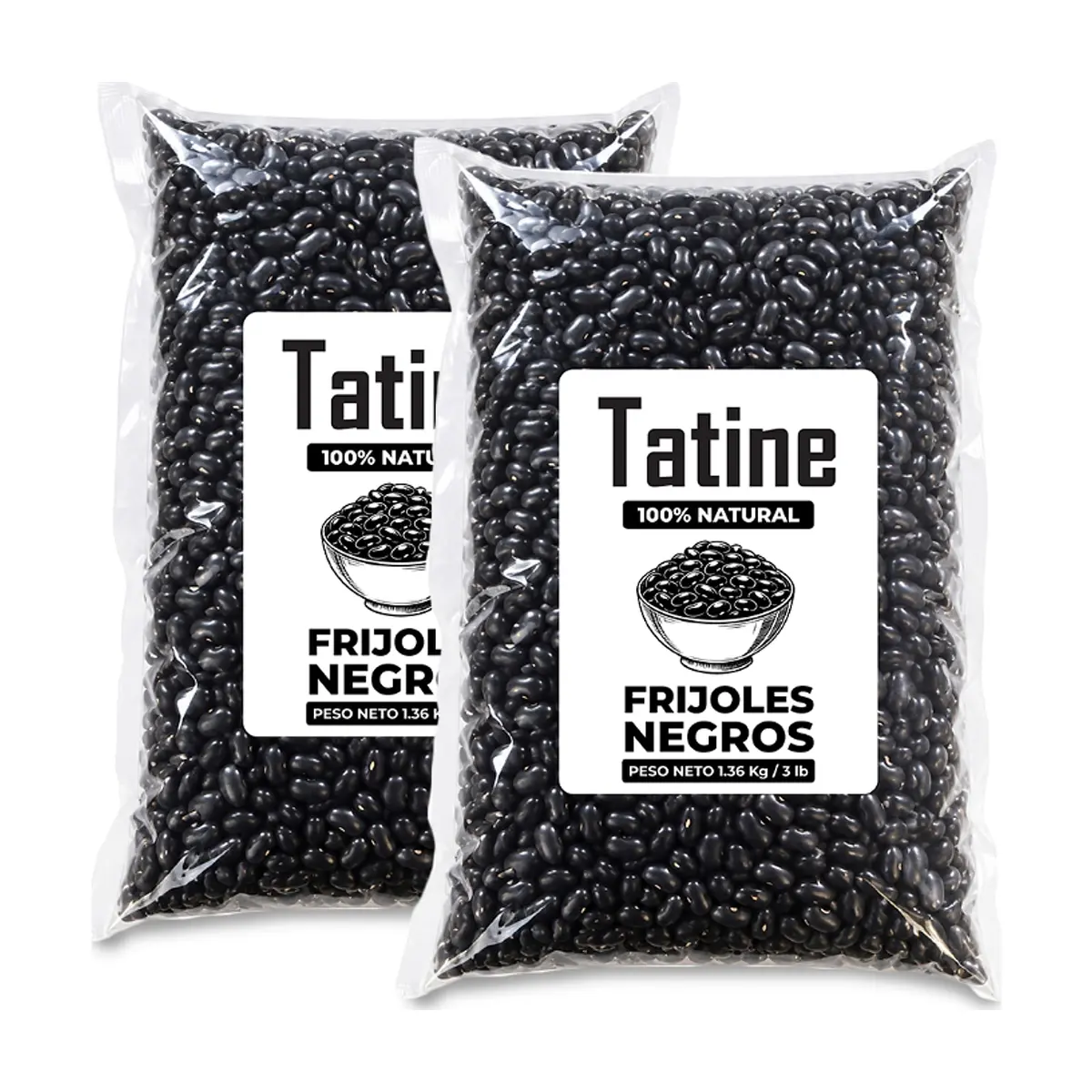 Frijoles negros Tatine (2 x 1.36 kg / 3 lb)