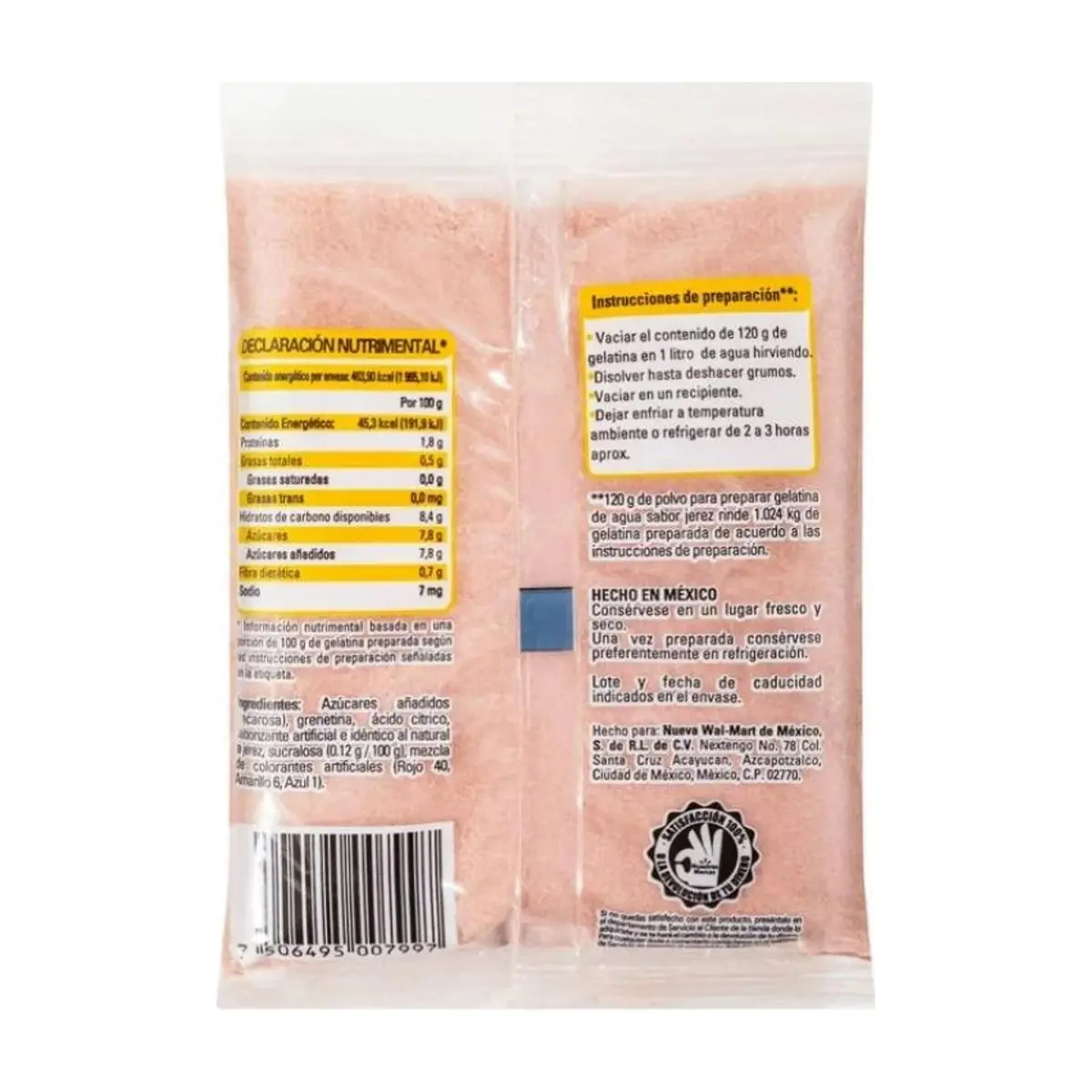 Gelatina sabor jerez Aurrera (120 g / 4.2 oz) - Thumbnail 5