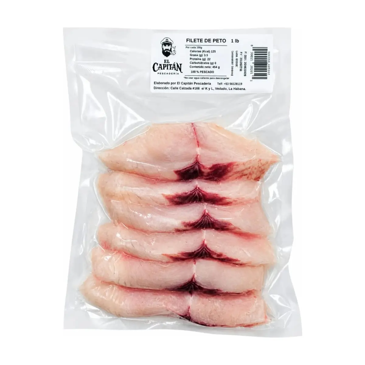 Filete de Peto 1Lb. El Capitan