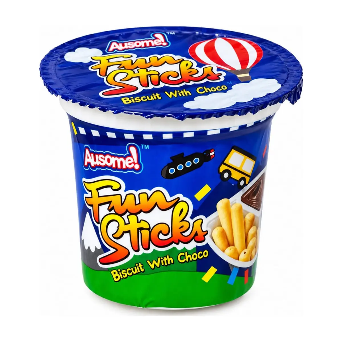 Palitos de galleta con crema de chocolate Ausome (15 g)