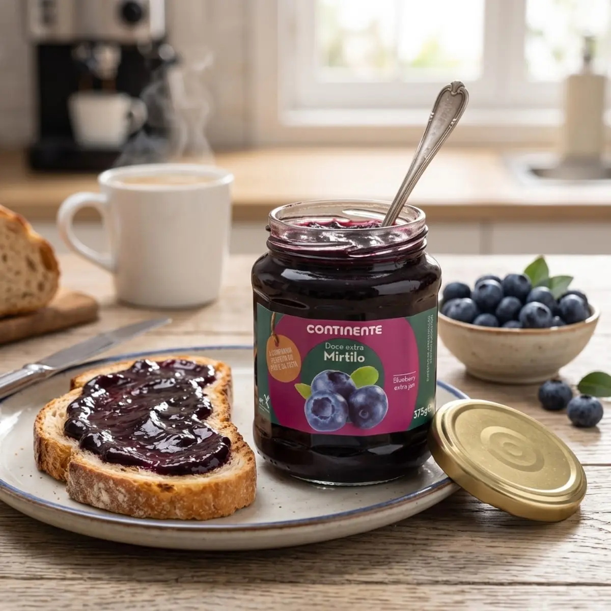 Mermelada extra de arándanos Continente (375 g / 13.23 oz) - Miniatura 4