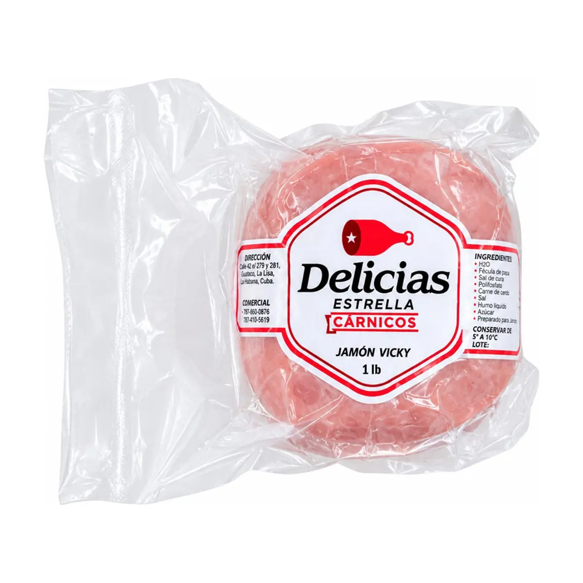 Jamón Vicky Delicias Estrella (453 g / 1 lb)