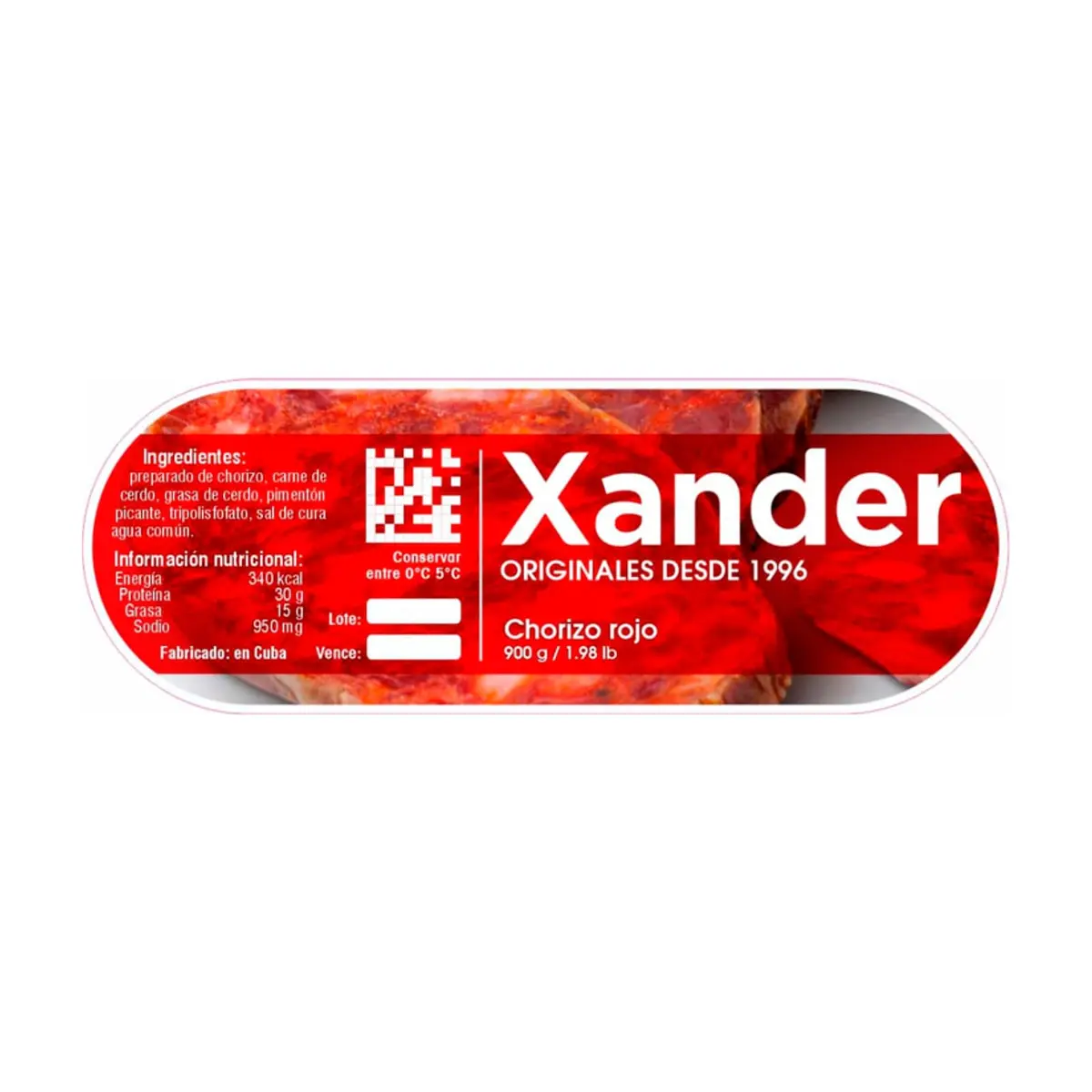 Chorizo rojo Xander (900 g / 1.98 lb) - Thumbnail 3