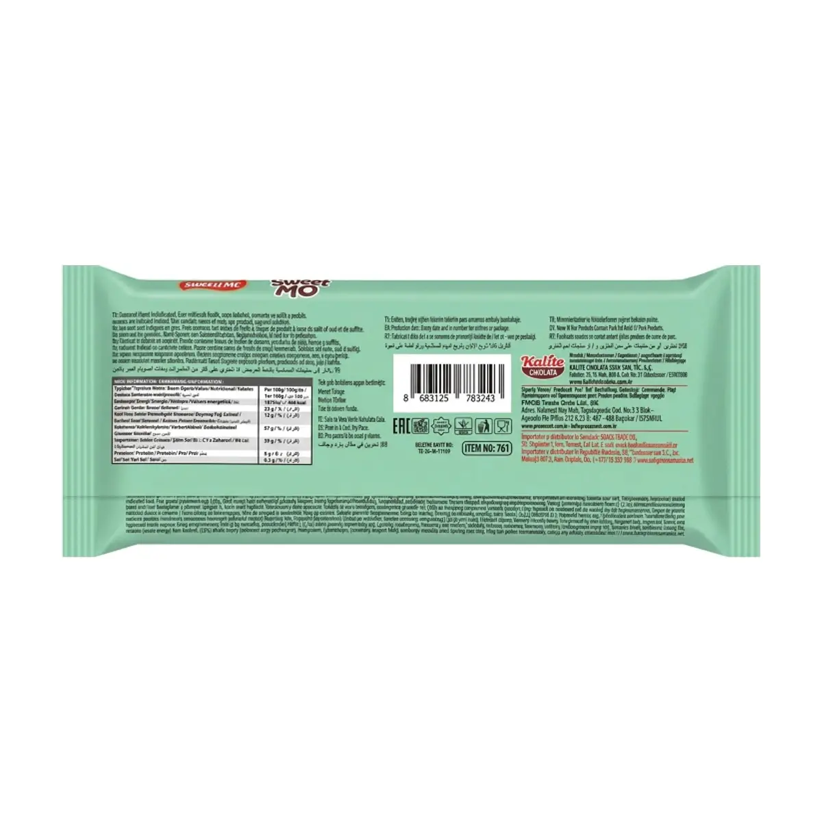 Sorbetos sabor melón Bravissimo ProSweet (50 g / 1.76 oz) - Miniatura 2