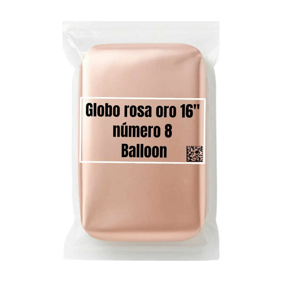 Globo rosa oro 16" número 8 Balloon - Thumbnail 2