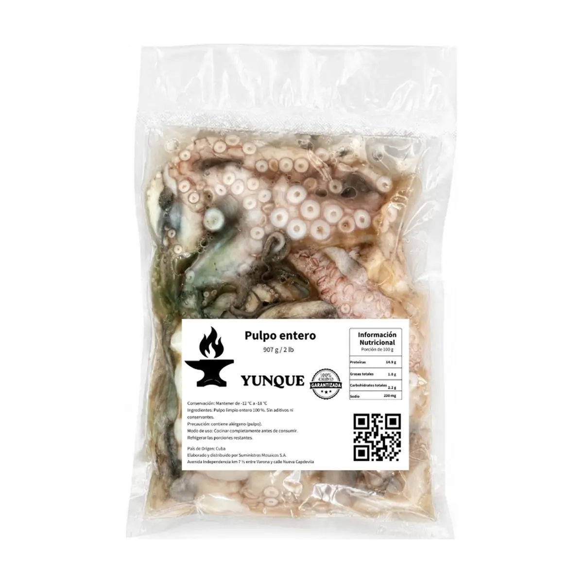 Pulpo entero Yunque (907 g / 2 lb) - Thumbnail 2