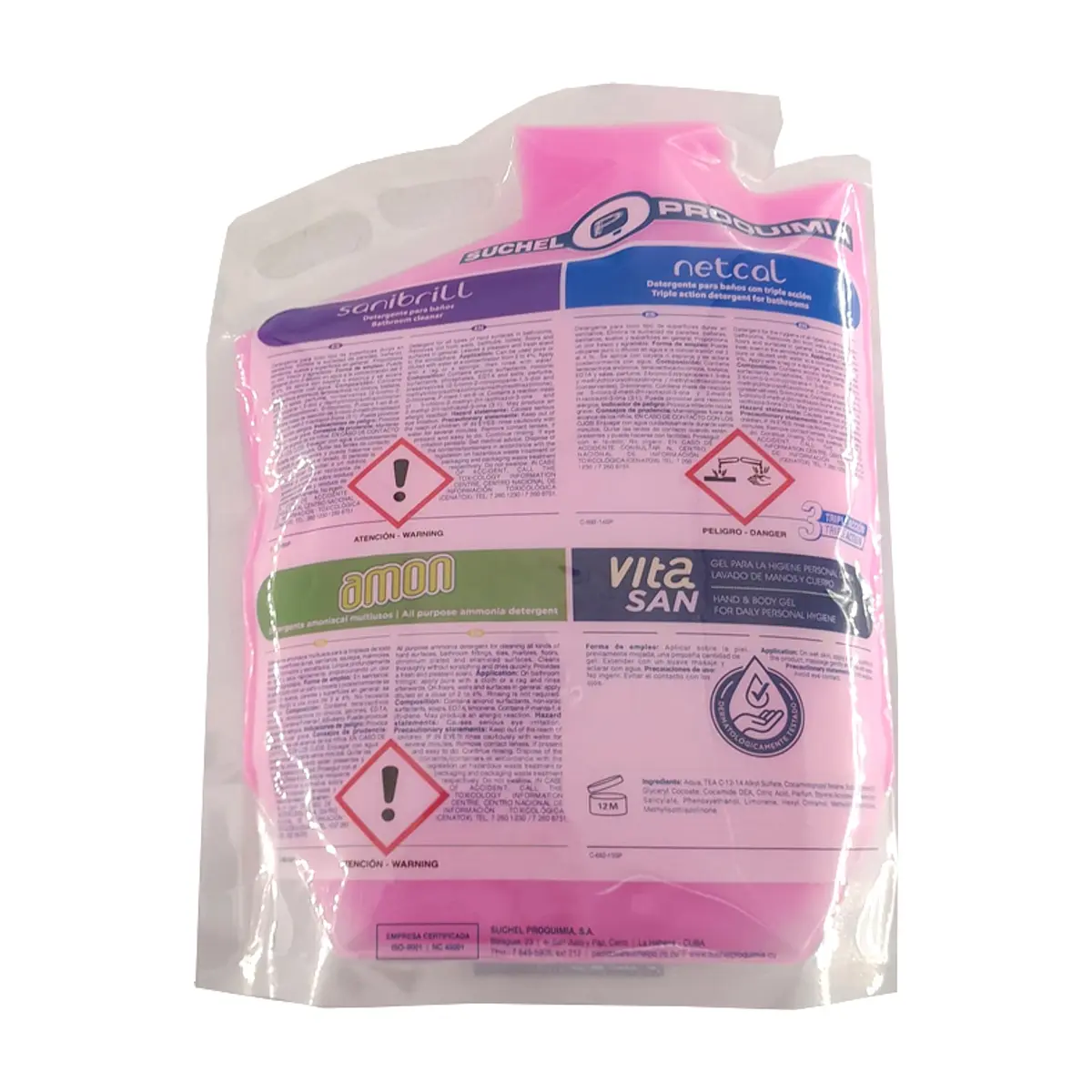 Detergente para baños Sanibrill Suchel Proquimia (2 kg / 4.40 lb) - Thumbnail 2