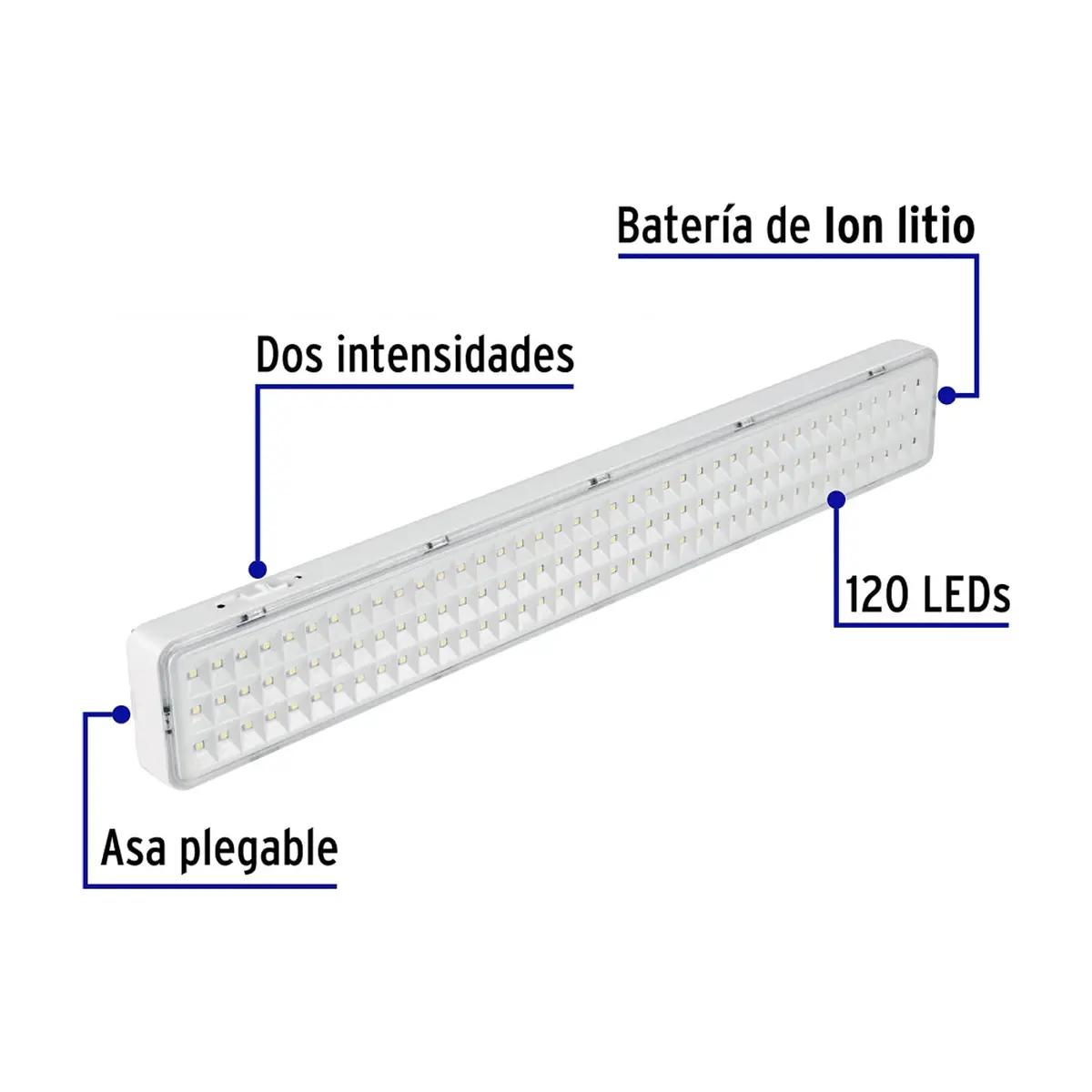 Lámpara de emergencia recargable Volteck LAE-120 - Thumbnail 2