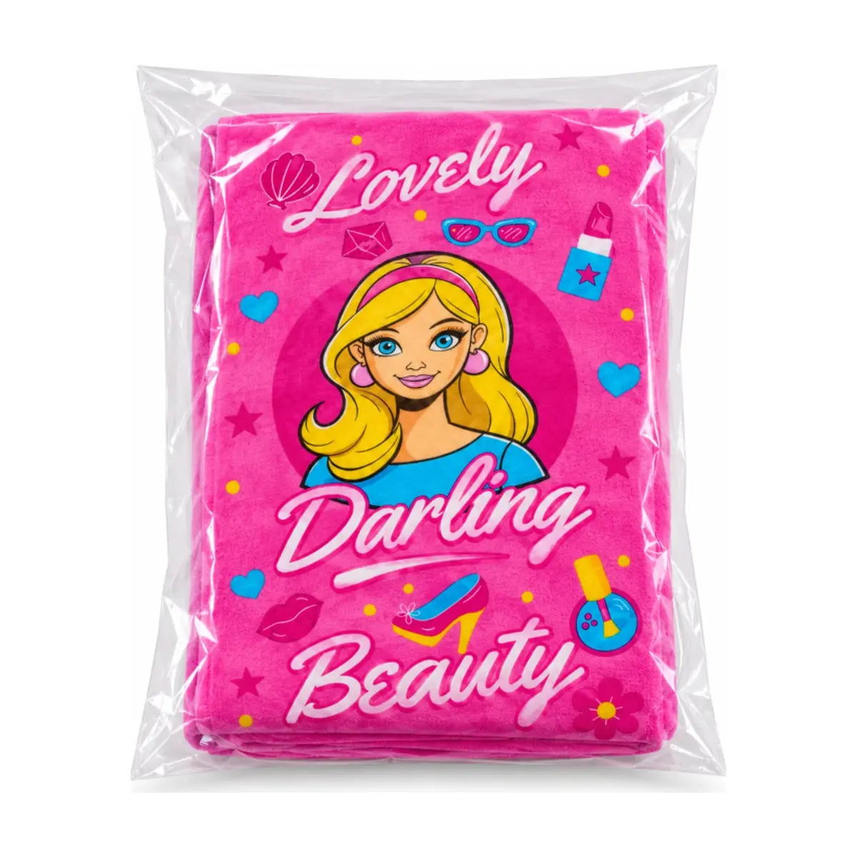Toalla rosada de Barbie 70 cm x 140 cm Colibrí - Miniatura 2