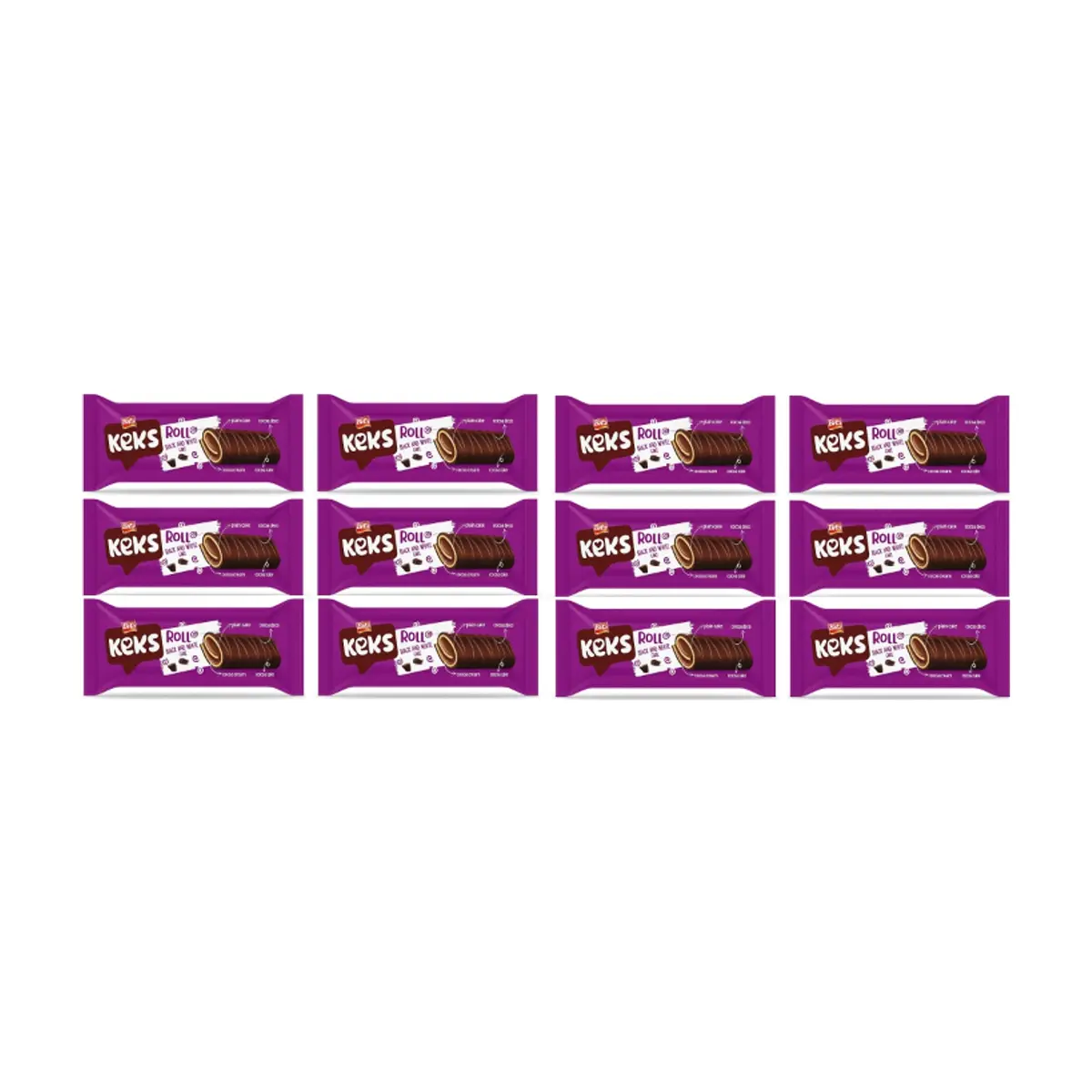 Pastelito enrollado con crema de cacao Keks Bifa (12 x 50 g / 1.76 oz)