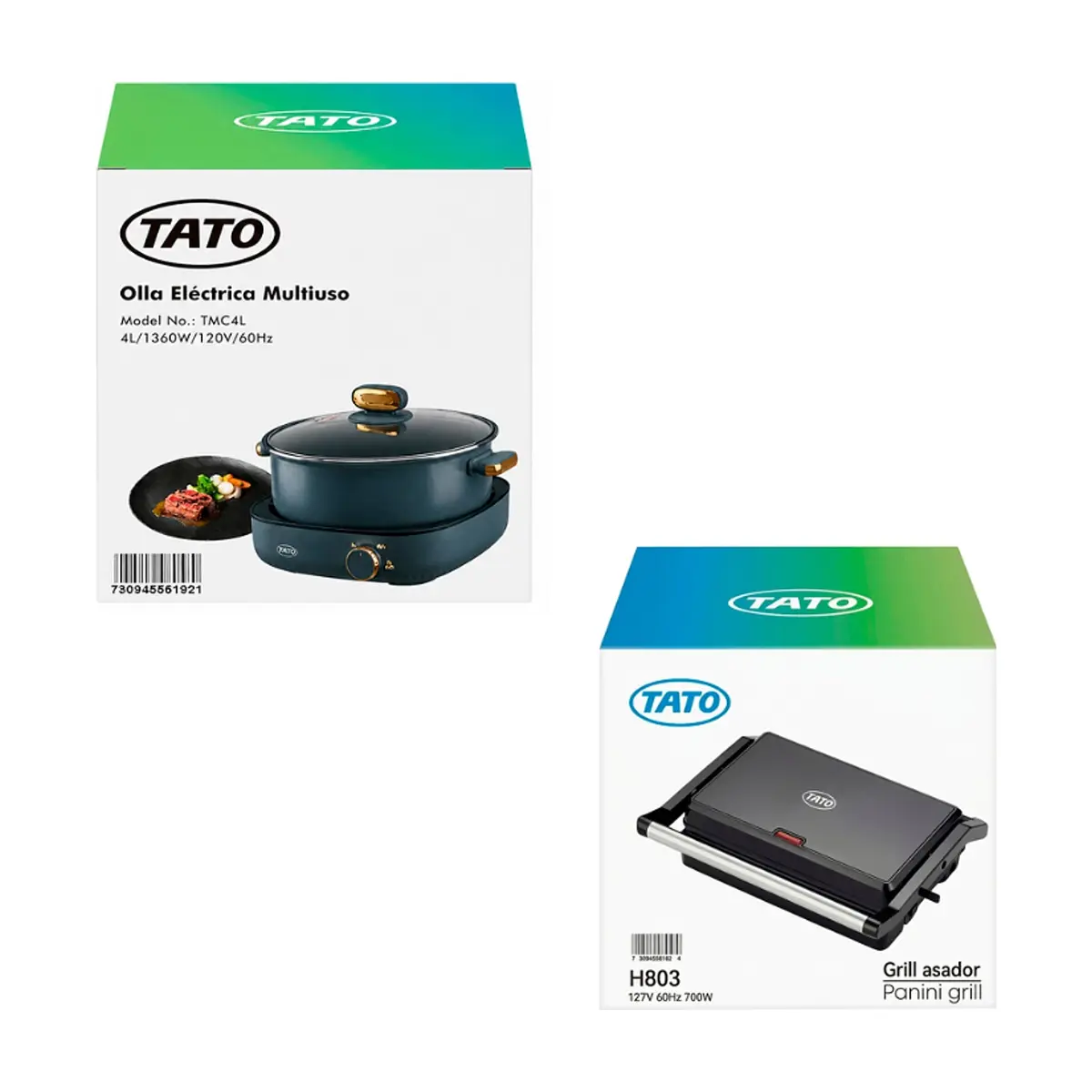 Olla eléctrica multiuso 4 L TATO TMC4L + Parrilla asador antiadherente de color negro TATO H803 - Thumbnail 4