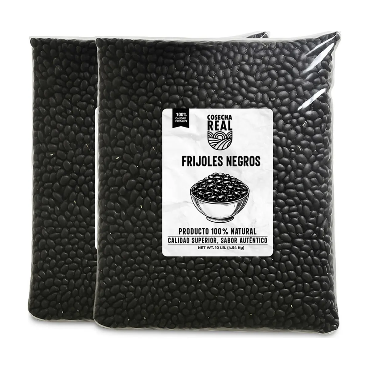 Frijoles negros Cosecha Real (2 x 4.54 kg / 10 lb)